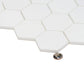 Snow White 10x12 Honed Hexagon Marble Mosaic Tile (5 pack, 4.46 sq ft/case) - Sample