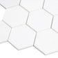 Snow White 10x12 Honed Hexagon Thassos Marble Mosaic Tile (5 pack, 4.46 sq ft/case)