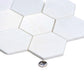 Pearl White 10x11 Honed Hexagon Thassos Marble Mosaic Tile (5 pack, 3.75 sq ft/case)