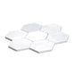 Pearl White 10x11 Honed Hexagon Thassos Marble Mosaic Tile (5 pack, 3.75 sq ft/case)