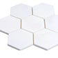 Pearl White 10x11 Honed Hexagon Thassos Marble Mosaic Tile (5 pack, 3.75 sq ft/case)