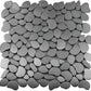 Pebble Gray 12x12 Polished Multi-shaped Metal Mosaic Tile (5 pack, 5.17 sq ft/case) - Sample
