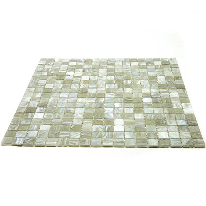 Stone Gray 12x12 Glossy Uniform Square Glass Mosaic Tile (20 pack, 18.69 sq ft/case) - Sample