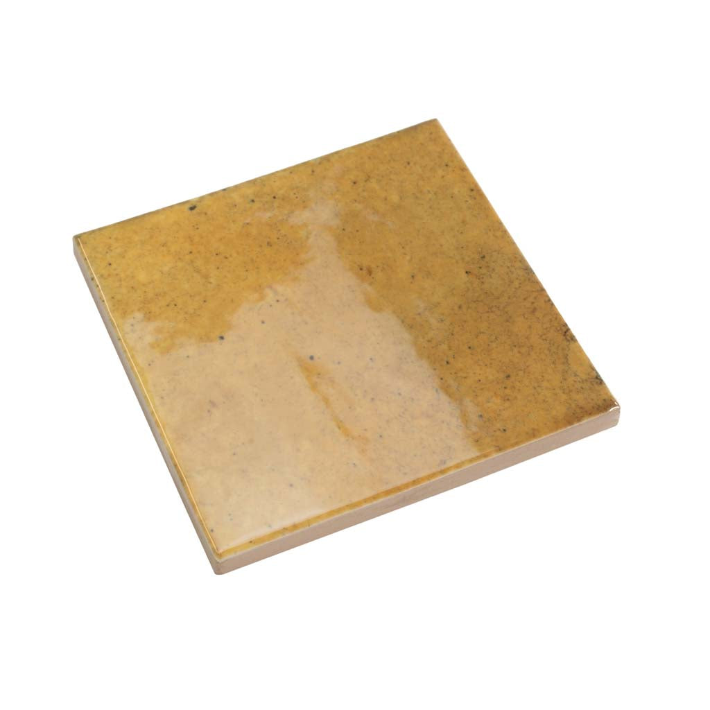 4x4 Antiek Orange Glossy Ceramic Square Tile