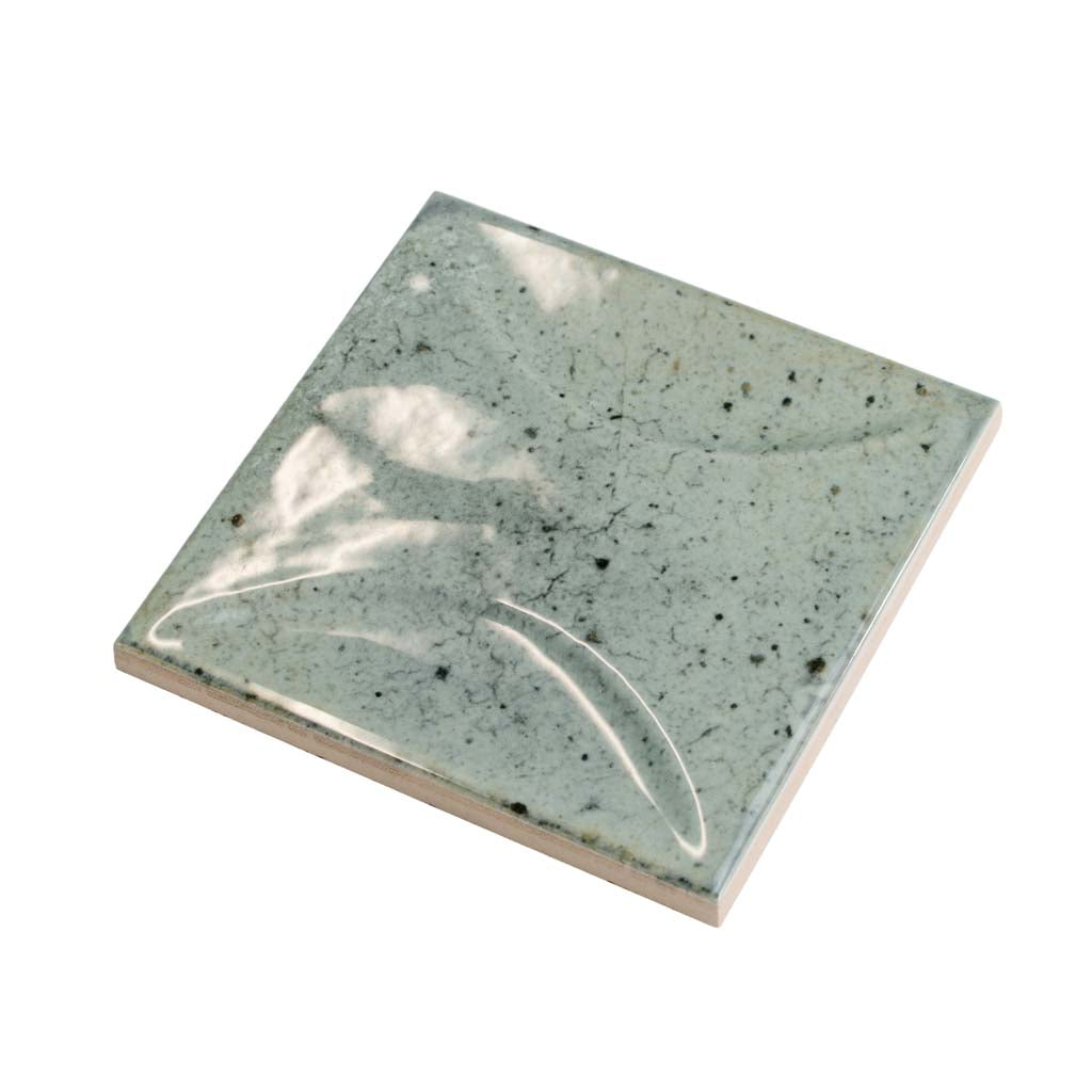 Sage Green 4x4 Glossy Ceramic Square Deco Tile (60 pack, 6.48 sq ft/case) - Sample