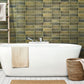 Olive Green 2.5x8 Glossy Ceramic Subway Deco Tile (38 pack, 5.38 sq ft/case)