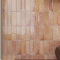Pink 2.5x8 Glossy Ceramic Subway Deco Tile (38 pack, 5.38 sq ft/case)