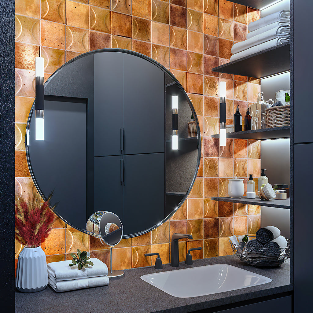 Red 4x4 Glossy Square Ceramic Tile (35 Cases, 226.1 sqft/Pallet)