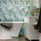 Blue 4x4 Glossy Ceramic Square Deco Tile (50 pack, 5.39 sq ft/case)