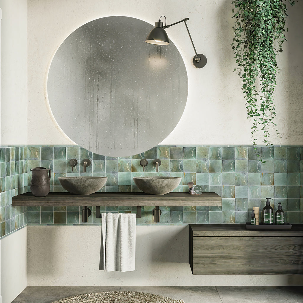 Blue 4x4 Glossy Square Ceramic Tile (35 Cases, 226.1 sqft/Pallet)