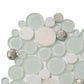 12x12 White Honed Mosaic Tile