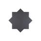 Black 5x5 Matte Star Ceramic Tile (27 pack, 5.37 sq ft/case)