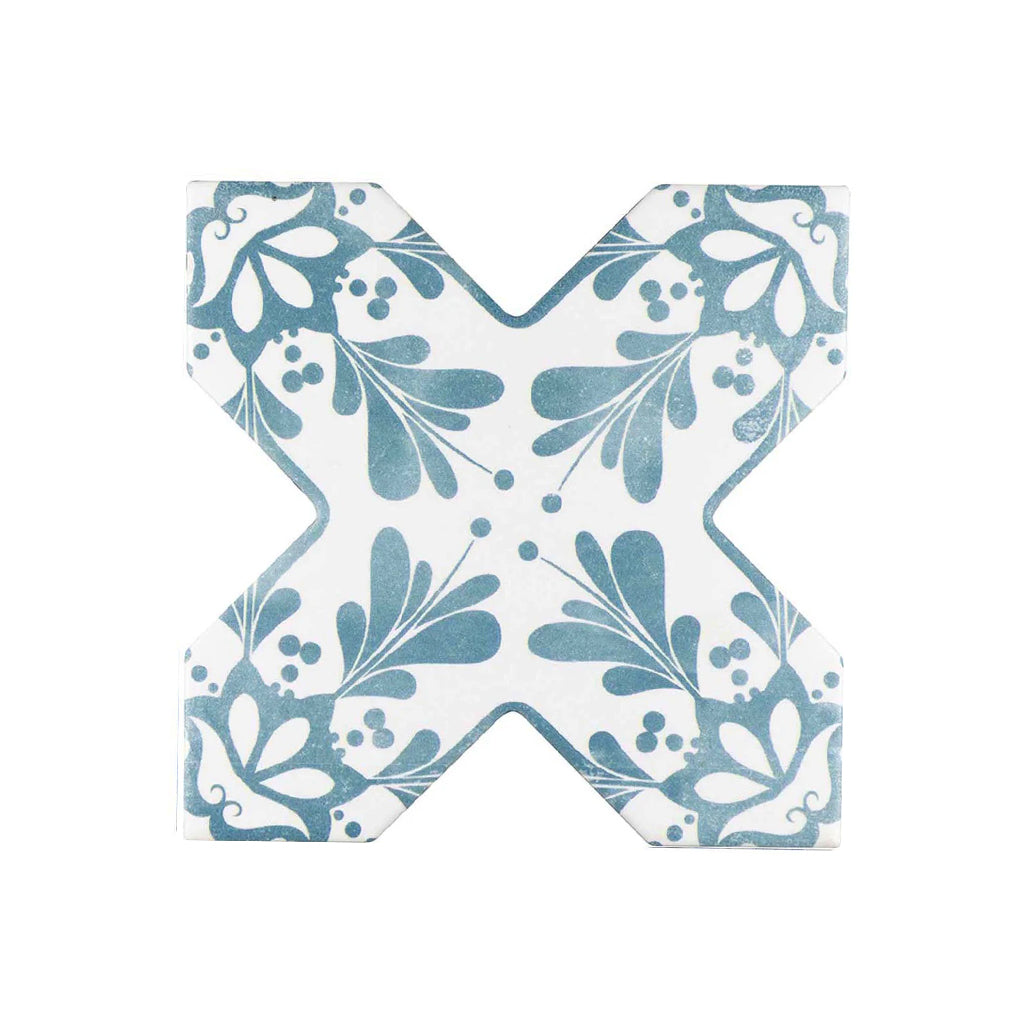 Pistachio Green 5x5 Matte Ceramic Cross Deco Tile (27 pack, 5.37 sq ft/case)