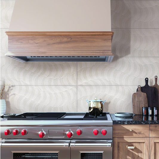 White 12x36 Matte Field Ceramic Tile (5 pack, 15.925 sq ft/case) - Sample