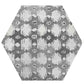 10x10 Light Gray Matte Porcelain Deco Tile