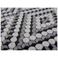 Grey White 12x14 Polished Diamond Recycled Glass Mosaic Tile (5 pack, 5.55 sq ft/case)