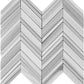 Gray 12x12 Polished Herringbone Equator Mosaic Tile (5 pack, 5.08 sq ft/case) - Sample