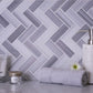 Gray Herringbone Tile