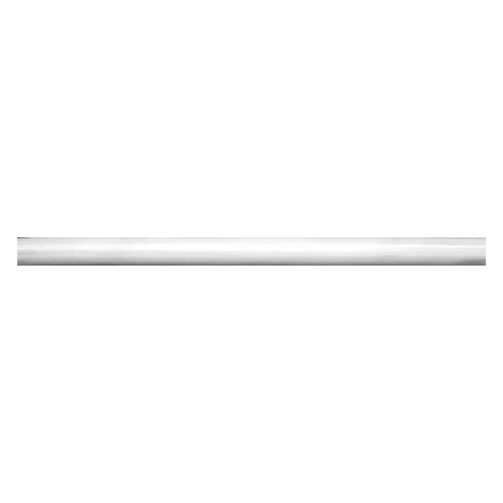 Signal White 0.6x12 Honed Marble Pencil Tile Trim (10 pack, 0.5 sq ft/case) - Sample