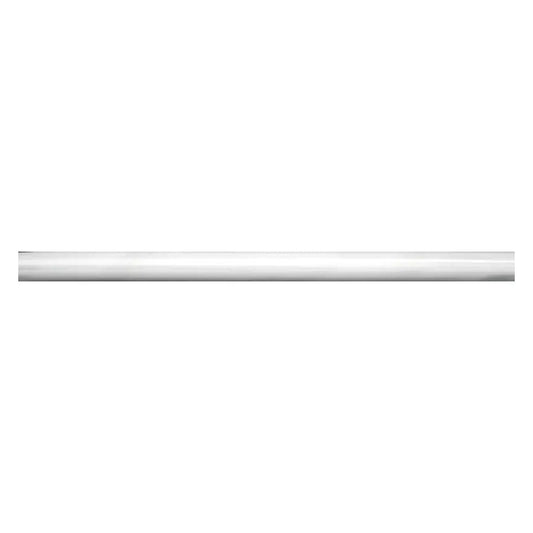 Signal White 0.6x12 Honed Marble Pencil Tile Trim (10 pack, 0.5 sq ft/case) - Sample