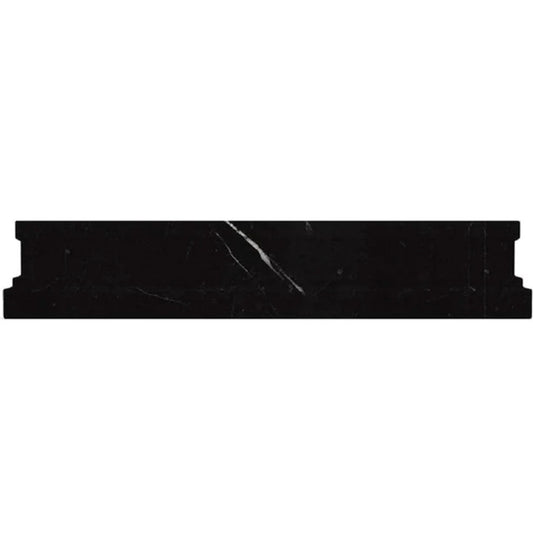 2x12 Black Chair Rail Tile Trim