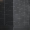 Eastern Black 4x12 Polished Subway Marble Tile (15 pack, 5 sq ft/case)