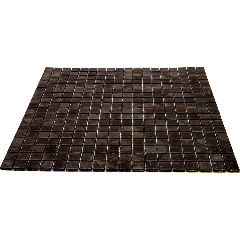 Russet Brown 12x12 Glossy Uniform Square Glass Mosaic Tile (20 pack, 18.69 sq ft/case) - Sample