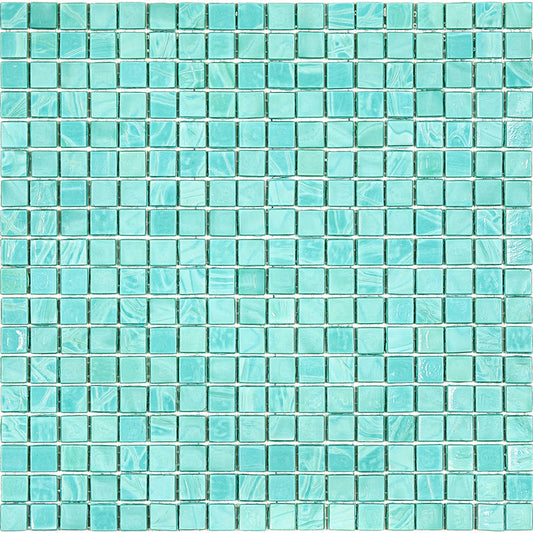 Mint Green 12x12 Glossy Uniform Square Glass Mosaic Tile (20 pack, 18.69 sq ft/case) - Sample
