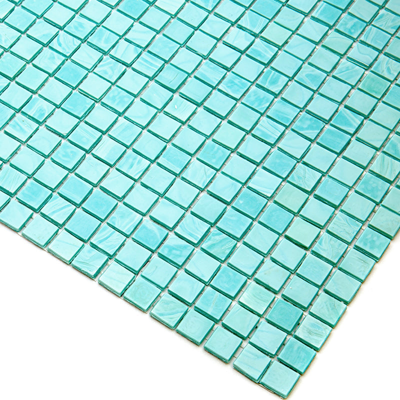 Mint Green 12x12 Glossy Uniform Square Glass Mosaic Tile (20 pack, 18.69 sq ft/case) - Sample