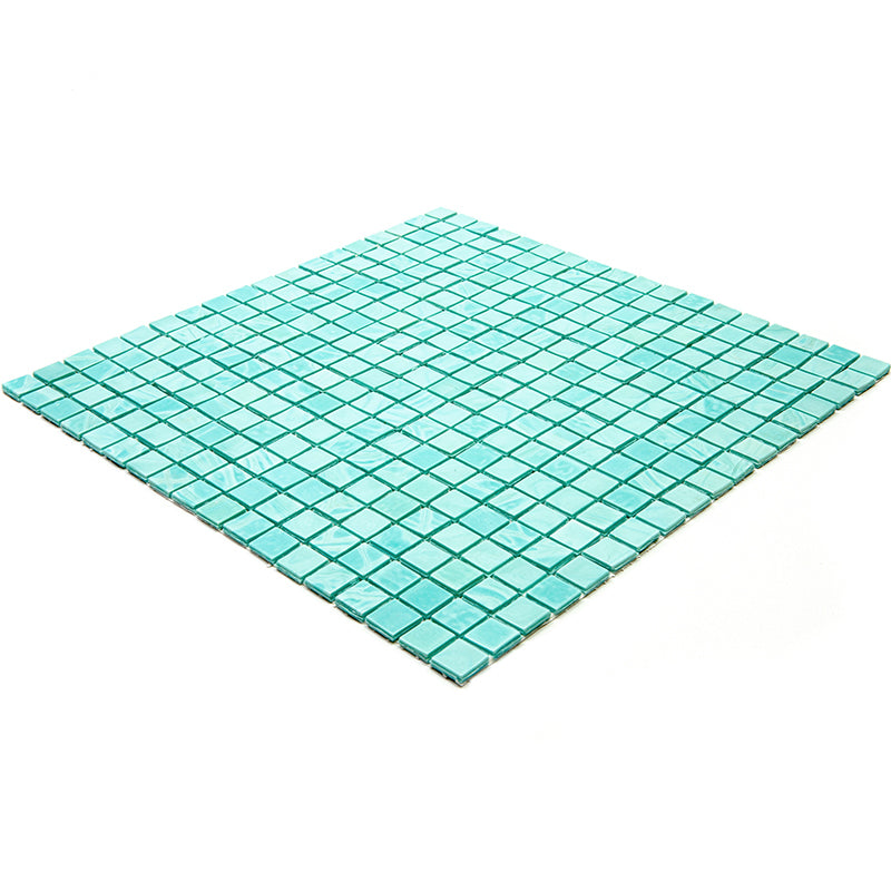 Mint Green 12x12 Glossy Uniform Square Glass Mosaic Tile (20 pack, 18.69 sq ft/case) - Sample