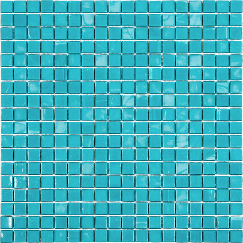 Turqouise Green 12x12 Glossy Uniform Square Glass Mosaic Tile (20 pack, 18.69 sq ft/case) - Sample