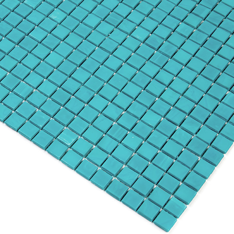 Turqouise Green 12x12 Glossy Uniform Square Glass Mosaic Tile (20 pack, 18.69 sq ft/case) - Sample