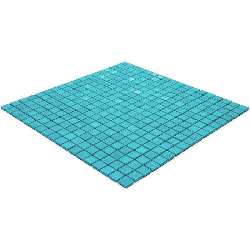 Turqouise Green 12x12 Glossy Uniform Square Glass Mosaic Tile (20 pack, 18.69 sq ft/case) - Sample