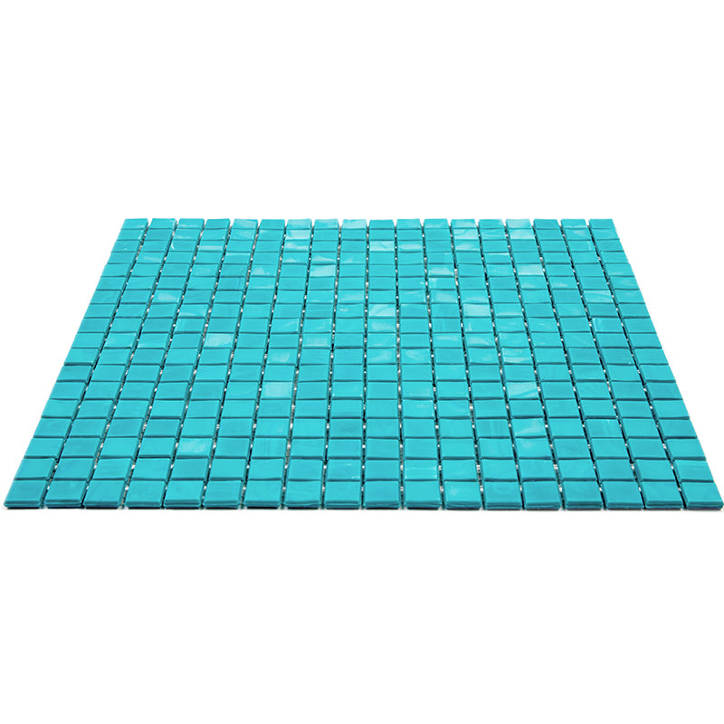 Turqouise Green 12x12 Glossy Uniform Square Glass Mosaic Tile (20 pack, 18.69 sq ft/case) - Sample