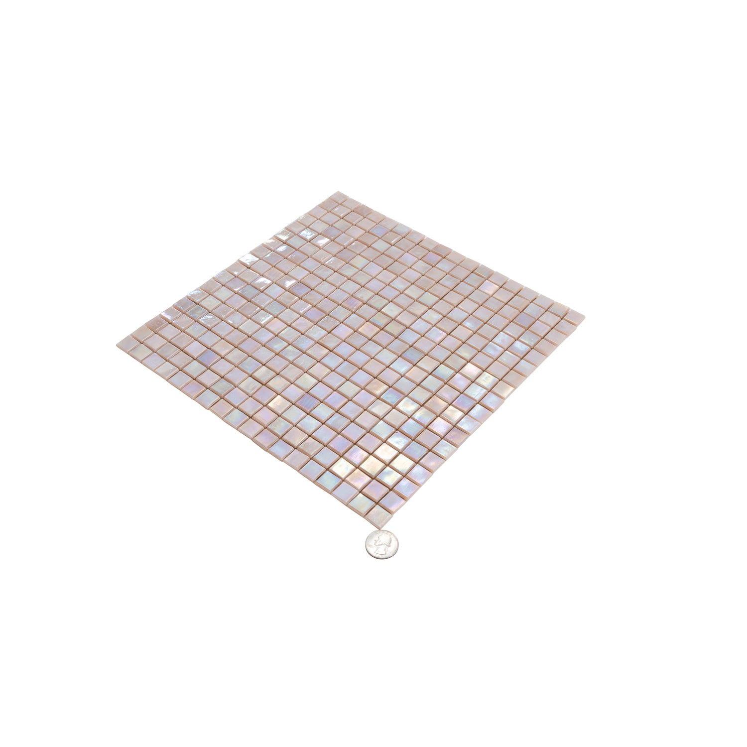 Tuscan Beige 12x12 Glossy Uniform Square Glass Mosaic Tile (20 pack, 18.69 sq ft/case) - Sample