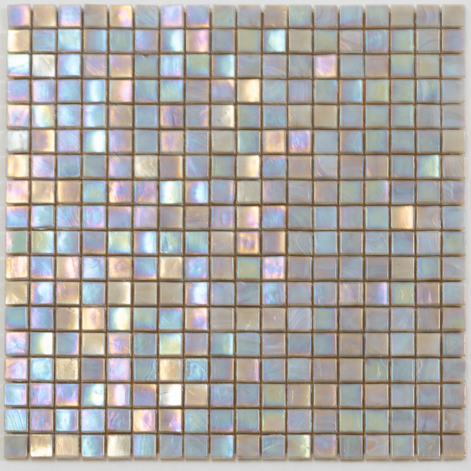 Hazelnut Beige 12x12 Glossy Uniform Square Glass Mosaic Tile (20 pack, 18.69 sq ft/case) - Sample