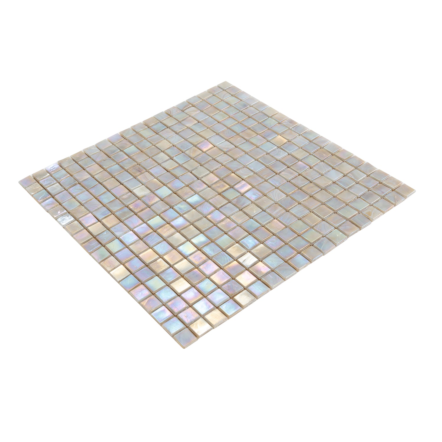 Hazelnut Beige 12x12 Glossy Uniform Square Glass Mosaic Tile (20 pack, 18.69 sq ft/case) - Sample