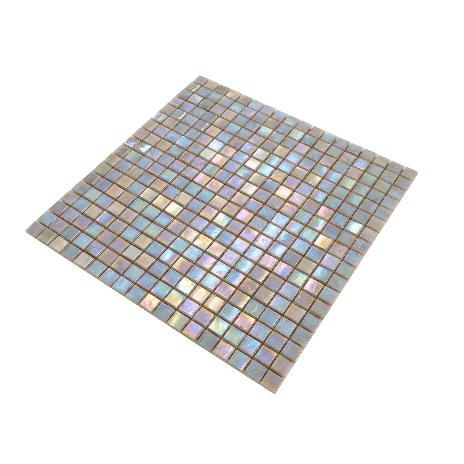 Hazelnut Beige 12x12 Glossy Uniform Square Glass Mosaic Tile (20 pack, 18.69 sq ft/case) - Sample