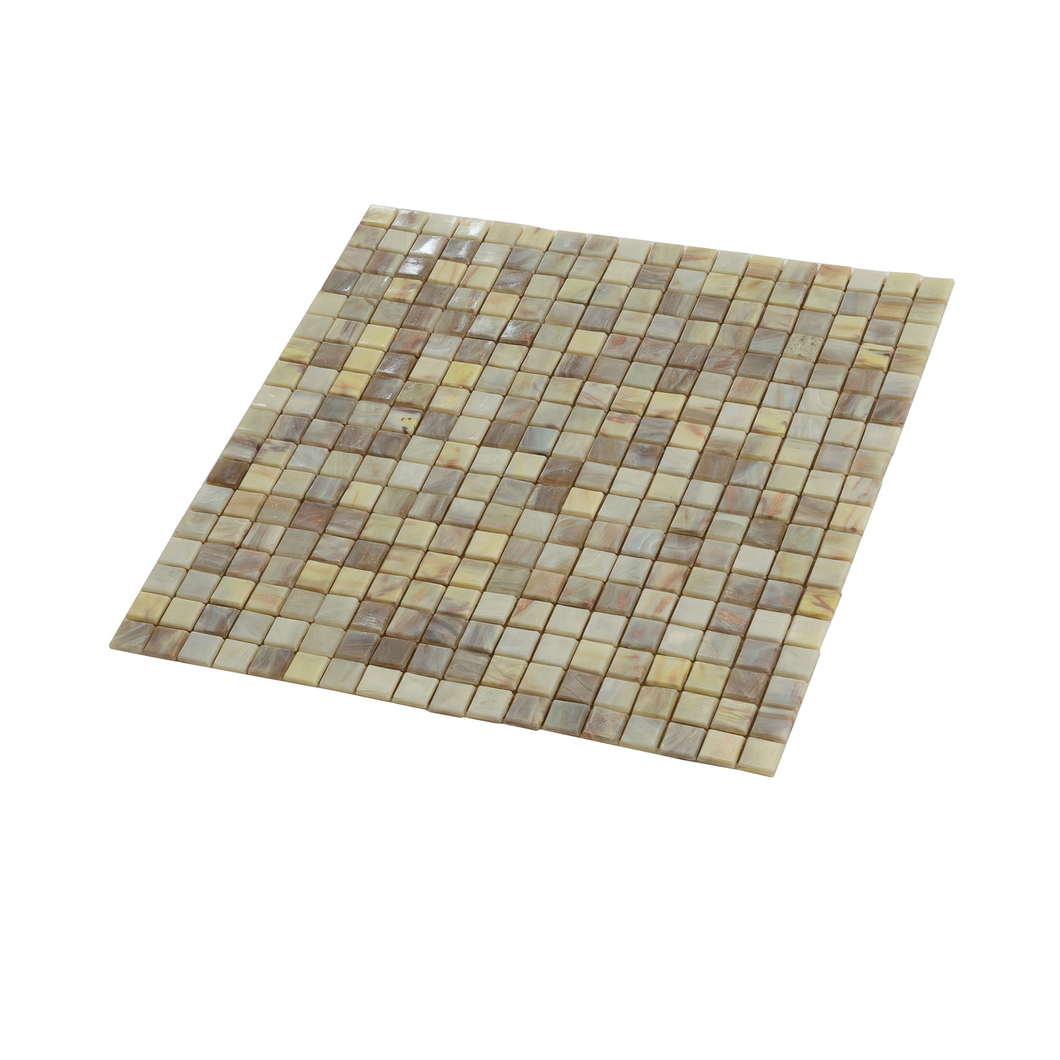Parchment Beige 12x12 Glossy Uniform Square Glass Mosaic Tile (20 pack, 18.69 sq ft/case) - Sample