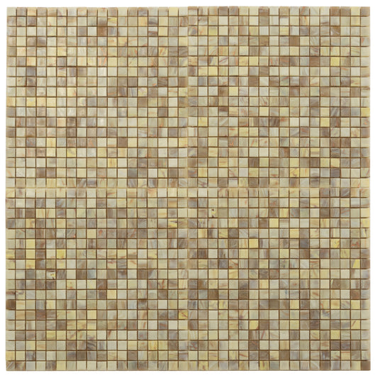 Parchment Beige 12x12 Glossy Uniform Square Glass Mosaic Tile (20 pack, 18.69 sq ft/case) - Sample