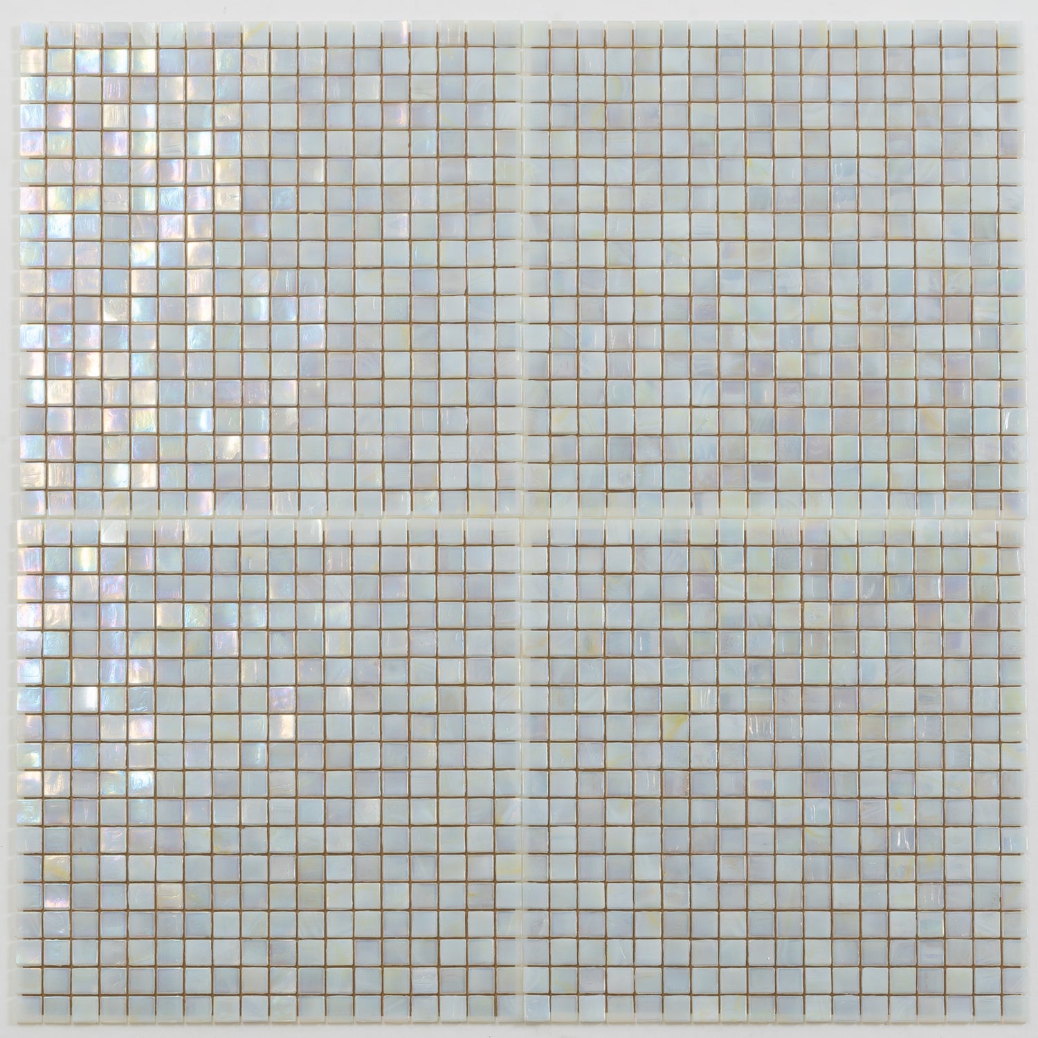 Light Beige 12x12 Glossy Uniform Square Glass Mosaic Tile (20 pack, 18.69 sq ft/case) - Sample