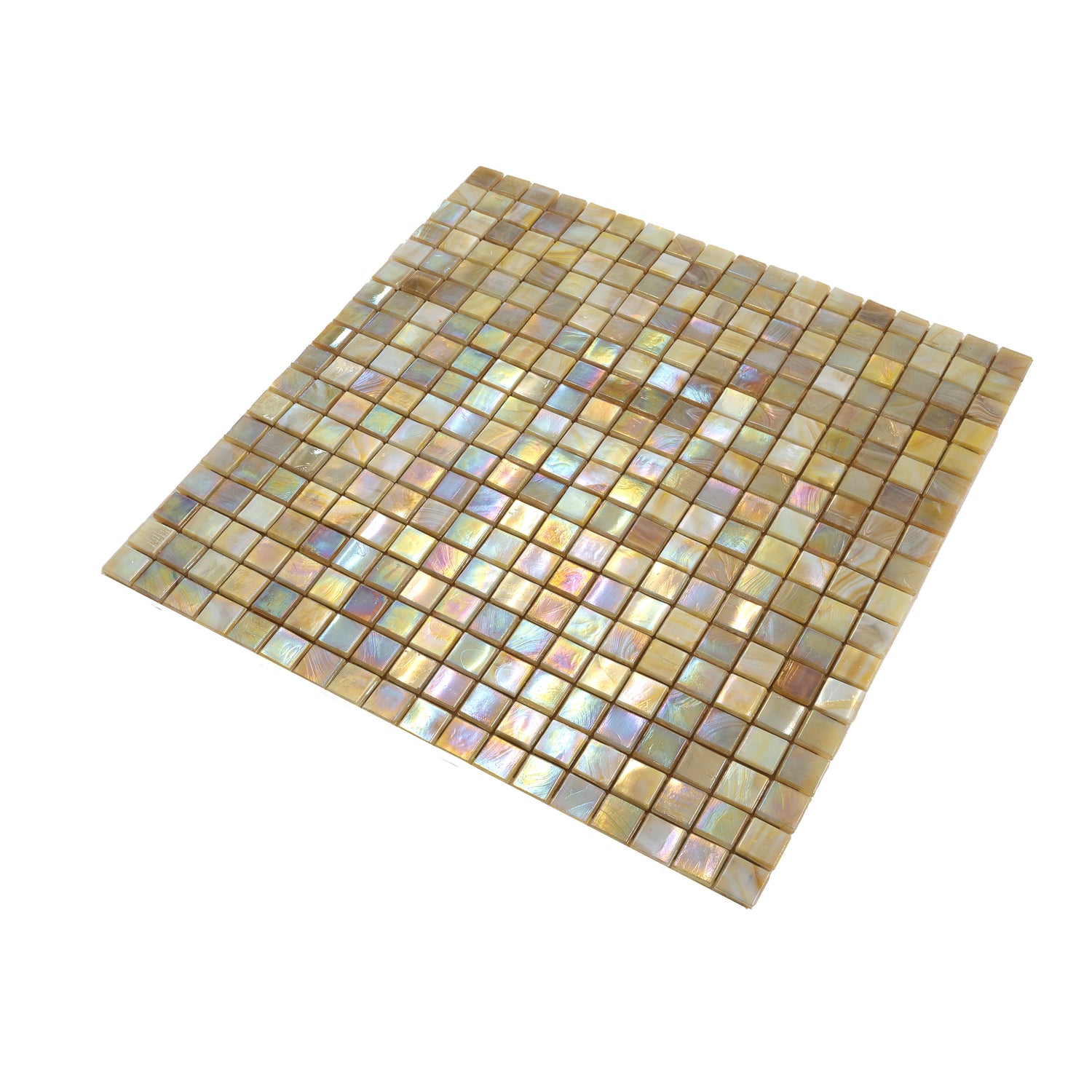 Sentimental Beige 12x12 Glossy Uniform Square Glass Mosaic Tile (20 pack, 18.69 sq ft/case)