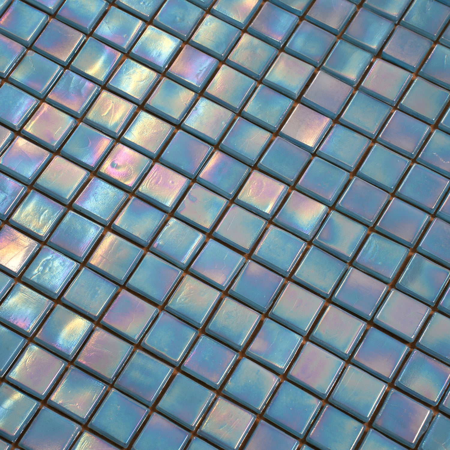 Sea Blue 12x12 Glossy Uniform Square Glass Mosaic Tile (20 pack, 18.69 sq ft/case) - Sample
