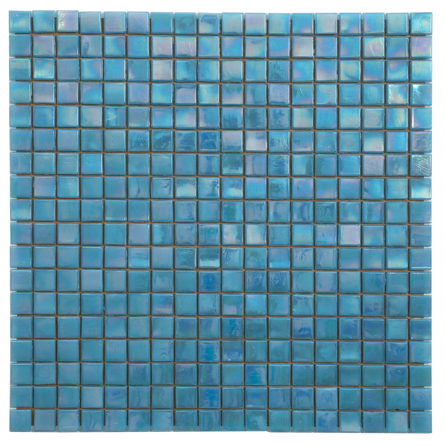 Sea Blue 12x12 Glossy Uniform Square Glass Mosaic Tile (20 pack, 18.69 sq ft/case) - Sample