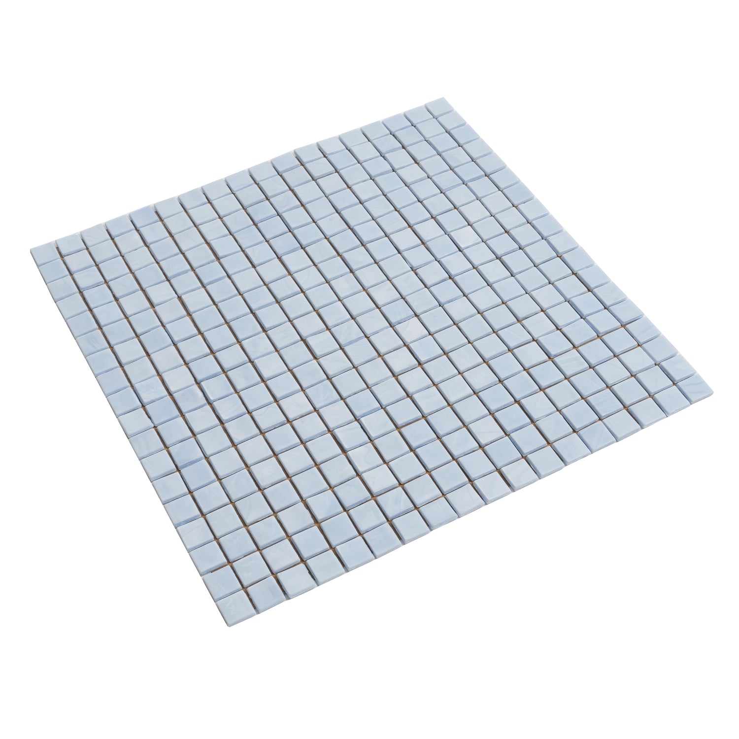 Light Blue 12x12 Glossy Uniform Square Glass Mosaic Tile (20 pack, 18.69 sq ft/case) - Sample