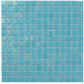 Cyan Blue 12x12 Uniform Square Glossy Glass Mosaic Tile (20 pack, 20 sq ft/case)