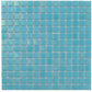 Cyan Blue 12x12 Uniform Square Glossy Glass Mosaic Tile (20 pack, 20 sq ft/case) - Sample