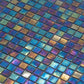 Dark Shimmer Multi Blue 12x12 Glossy Uniform Square Glass Mosaic Tile (20 pack, 18.69 sq ft/case) - Sample