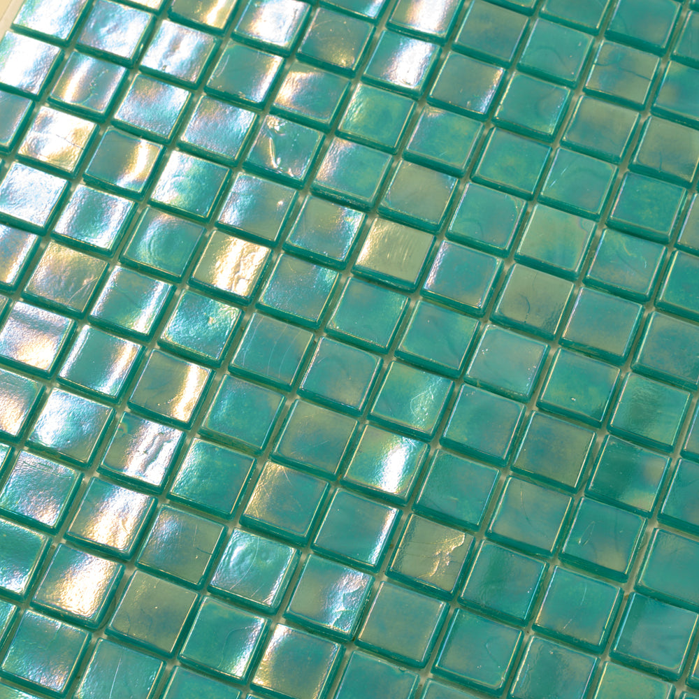 Dark Ocean Green 12x12 Glossy Uniform Square Glass Mosaic Tile (20 pack, 18.69 sq ft/case)