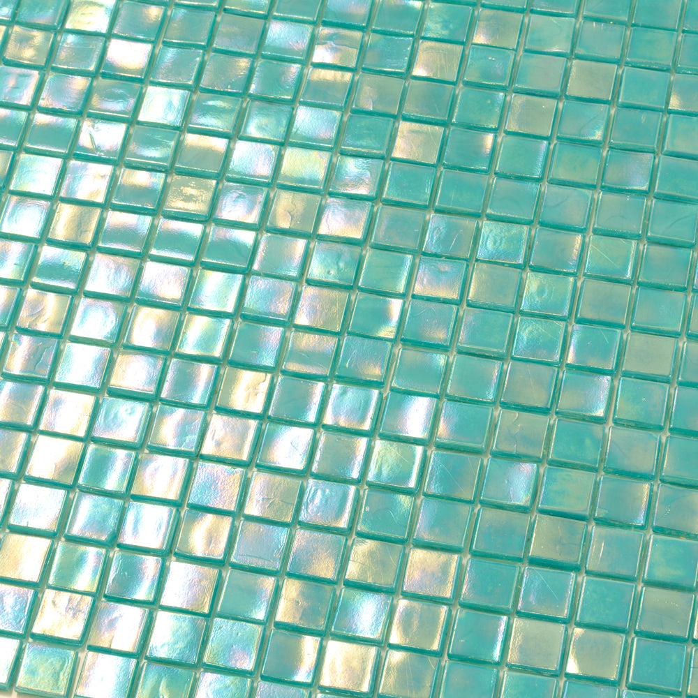 Dark Ocean Green 12x12 Glossy Uniform Square Glass Mosaic Tile (20 pack, 18.69 sq ft/case)